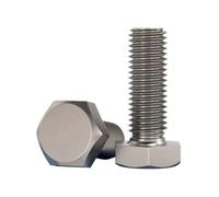 DIN933 TA2 Bullone a vite a testa esagonale esagonale in titanio TA2 M3-M10(10mm,M8 (10Pcs))