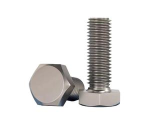 DIN933 TA2 Bullone a vite a testa esagonale esagonale in titanio TA2 M3-M10(10mm,M8 (10Pcs))