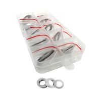 DIN988 M9 M10 M12 M13 M14 M15 M16 M17 M18 304 Rondelle sottili in acciaio inossidabile, spessori di regolazione, kit assortimento guarnizioni semplici(Set 1mm)