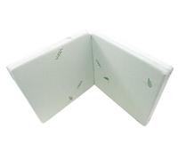 Dinaflex Materasso pieghevole in 2 pezzi, 60 x 120, altezza 7 cm, sfoderabile, in Waterfoam, fodera in Aloe Vera, schiuma DENSITÀ 30 KG/M³