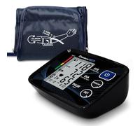 Dinamicamed Misuratore Pressione da Braccio Digitale (A-155 2x90 Memorie) | Sfigmomanometro Automatico con Rilevamento Aritmie - Bracciale Regolabile 22-42 cm e Batterie Incluse - Per Uso Domestico