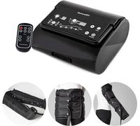 Dinamicamed Pressoterapia Linfodrenaggio per Casa (Premium 4.0 Digitale) | Massaggiatore Professionale per Massaggio Linfodrenante a 4 Camere d'Aria con 2 Gambali XL, Fascia, Bracciale e 5 Monouso
