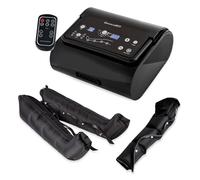 Dinamicamed Pressoterapia Linfodrenaggio per Casa (Premium 4.0 Digitale) | Massaggiatore Professionale per Massaggio Linfodrenante a 4 Camere d'Aria con 2 Gambali XL e Bracciale - 6 Programmi