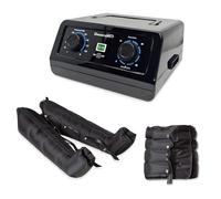 Dinamicamed ® Premium 4.0 Pressoterapia Linfodrenaggio Professionale Manuale Compact, Pressoterapia per Casa, 4 Camere d'Aria con 2 Gambali XL e Fascia Addome