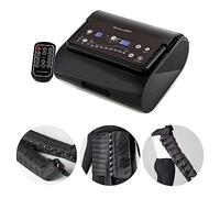 Dinamicamed Pressoterapia Linfodrenaggio per Casa (Premium 8.0 Digitale) | Massaggiatore Professionale per Massaggio Linfodrenante a 8 Camere d'Aria con 2 Gambali XL, Fascia Addome e 2 Bracciali