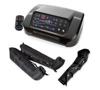 Dinamicamed Pressoterapia Linfodrenaggio per Casa (PRO 4.0 Digitale) | Massaggiatore Professionale per Massaggio Linfodrenante a 4 Camere d'Aria con 2 Gambali XL e Bracciale - 6 Programmi