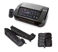 Dinamicamed Pressoterapia Linfodrenaggio per Casa (PRO 4.0 Digitale) | Massaggiatore Professionale per Massaggio Linfodrenante a 4 Camere d'Aria con 2 Gambali XL e Fascia Addome - 6 Programmi