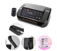 Dinamicamed Pressoterapia Linfodrenaggio per Casa (PRO 4.0 Digitale) | Massaggiatore Professionale per Massaggio Linfodrenante a 4 Camere d'Aria con 2 Gambali XL, Fascia, Bracciale e 5 Monouso