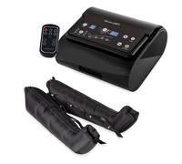 Dinamicamed ® Premium 4.0 Pressoterapia Linfodrenaggio Professionale Digitale Compact, Pressoterapia per Casa con 6 Programmi di Lavoro, Massaggio Linfodrenante a 4 Camere d'Aria con Gambali XL