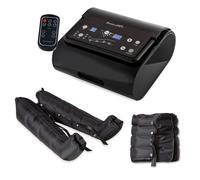Dinamicamed ® Premium 4.0 Pressoterapia Linfodrenaggio Professionale Digitale Compact, Pressoterapia per Casa con 6 Programmi, Massaggio Linfodrenante a 4 Camere con Gambali XL e Fascia Addome