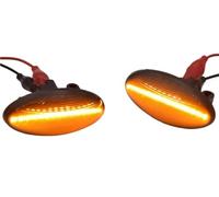 Dinamico Indicatore Direzione Per Citroen Per C1 Per C2 Per C3 Per C5 Per C6 Indicatori Di Direzione Dinamici A LED Luci Posizione Laterali Lampeggiatori Sequenziali(Dynamic Crystal)