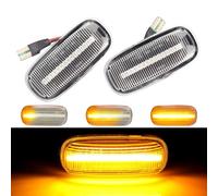 Dinamico LED indicatore laterale indicatore di direzione per Audi A3 S3 8L 2000-2003 A8 D2 1999-2002 TT 8N 2000-2006 (cristallo)