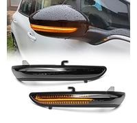 Dinamico LED Specchietto Laterale Indicatori Lampeggiante Sinistro + Destra Segnale di Girata Ripetitore Luci per Peugeot 208 MK1 I 2008 MK1 I Citroen C3 MK3 III C4 Cactus Vauxhall Opel Corsa F