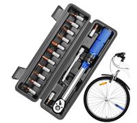 dinamometrica per bicicletta - Kit di attrezzi per la riparazione di biciclette | Set di attrezzi dinamometrici con chiavi regolabili e barra di estensione della tazza inclusa per la maggior
