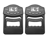 Dinamometro digitale, 396Lbs/180Kg Dinamometro digitale a mano Misuratore di forza della presa USB Schermo LCD Hand Grip Dinamometro Tester di forza della presa(2Pcs Black Meter)