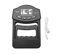 Dinamometro digitale, Dinamometro manuale digitale Grip Strength Trainer 396Lbs/180 Kg Grip Strength Rehabilitation Training Tester for uomini e donne per uso sportivo, domestico e scolastico(Black Gr