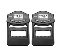Dinamometro Digitale, Dinamometro manuale digitale Grip Strength Trainer 396Lbs/180 Kg Rehabilitation Training Tester for uomini e donne(2Pcs Black Meter)