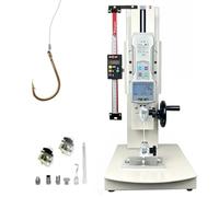 Dinamometro Digitale Push-Pull, Supporto Manuale Push-Pull Con Volantino, Display Lcd E Morsetto, Uscita Dati 10-2000 N E Corsa 0-270 Mm, Per Prove Di Trazione In Laboratorio(With ruler,200N)