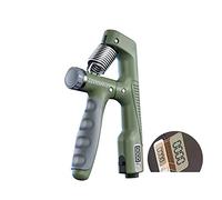 Dinamometro digitale Tester di forza della presa 265Lbs/120Kg Dinamometro a mano digitale Misuratore di forza della presa Impugnatura for schermo LCD USB for allenamento di potenza(R Hand Grip Green)