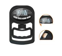 Dinamometro digitale Tester di forza della presa 265Lbs/120Kg Dinamometro a mano digitale Misuratore di forza della presa Impugnatura for schermo LCD USB for allenamento di potenza(Black Tester)