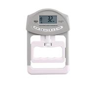 Dinamometro elettronico digitale for presa manuale Misuratore della forza di presa for potenza di presa della mano 0-120 kg Allenatore sportivo for la mano Ampia applicazione(EH101 Gray)