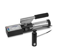 Dinamometro PCE-DAT 5 / Tester adesivo con accessori / Corpo robusto e antipolvere / Testina di misurazione regolabile / Conforme alla norma ISO 4624/16276-1, ASTM D4541/D7234 e EN 13144
