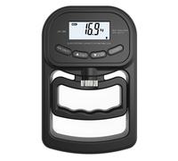 Dinamometro per la forza di presa della mano, tester elettronico per il rafforzamento, 265 libbre/120 kg, nero