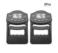 Dinamometro, Tester di presa, dinamometro digitale da mano 396 libbre/180 kg, misuratore, schermo LCD USB(2Pcs Black Meter)