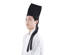 Dinastie Song Tradizionali Han Caps Elegante Stile Classico Cinese Orientale Cappello Per Gli Appassionati di Eventi Culturali Cappello di Seta Fatto a Mano