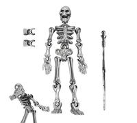 Dinchaakuarry Azione Figura Skeleton, Skeleton Figure per bambini - Figura di decorazione della scrivania,Modello di assemblaggio del corpo completo flessibile per scaffalature da scrivania
