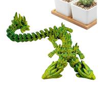 Dinchaakuarry Giocattolo Dragon Fidget, giocattolo Fidget stampato a doppia testa giocattolo draghi, giocattolo sensoriale a guida flessibile, giocattolo sensoriale per bambini, articolazioni mobili