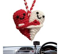 Dinchaakuarry Lavorata A Maglia - Compagna Da Abbracciare All'uncinetto A Forma Di Cuore, Giocattolo Divertente In Filato Di Lana, Simpatico Peluche Fatto A Mano, Antistress E Arredamento Allegro |