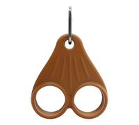 Dinchaakuarry Porta palline da golf, in silicone, con clip, accessorio sportivo per golfisti, uomini e donne, facile da attaccare alla borsa o al carrello, Marrone, Refer to description, Unisex