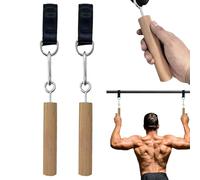 Dinchaakuarry Pull up Bar Accessories Grip, Rock Climbing Attachment Strength Trainer Hold Grips, Multipurpose, Portable Rock Climbing Grip Pull up Handles for Finger, Biceps, Back