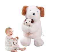 Dinchaakuarry Puppy Stuffed Animal - 11.8 Inch Huggable Throw Pillow Plush Doll Toy Dog Holding Stuffed,for Kids Adults Boys Girlfriend Valentines Children Birthday Sofa Bedroom Car