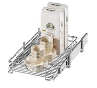 DINDON Organizzatore estraibile per armadietti (28 cm di larghezza x 45,7 cm di profondità), cassetti estraibili per mobili da cucina, mensole scorrevoli, 1 ripiano estraibile per cassetti per cucina