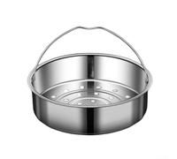 Dine Healthily - Cestino per cottura a vapore in acciaio inox, per uso domestico, 22,5 cm