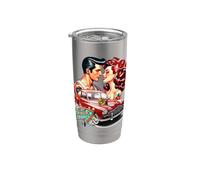 Diner auto Rockabilly anni '50 Bicchiere termico in acciaio inox doppia parete
