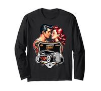 Diner Auto Rockabilly Anni '50 Maglia a Manica