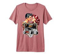 Diner Auto Rockabilly Anni '50 Maglietta Premium