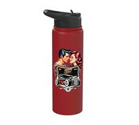 Diner auto Rockabilly anni '50 Stainless Steel Insulated Water Bottle