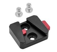 DINESA 1/4 Universale V Mount Batteria Sgancio Rapido Piastra Adattatore Accessori Portatile Singola per Tutti Ptz e Fotocamera Nero