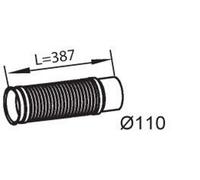 DINEX 48228 Tubo gas scarico per MAN TGS I TGX I Anteriore