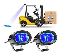 Dinfu 2pcs Luce blu del carrello elevatore del LED 20W di sicurezza del magazzino della luce 12-80V per la luce del lavoro del trattore del camion offroad LED