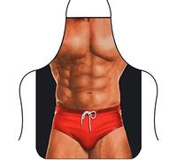 Ding Yongliang Grembiule barbecue uomo, Grembiule sexy da cucina, grembiule da cucina, grembiule da barbecue, party, Muscle Nerd, 3D