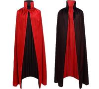 Ding Yongliang Mantello Vampiro Rosso/Nero Unisex Collo Alto 140 cm | Elegante per Halloween, Carnevale o feste in maschera. Tessuto leggero e traspirante. Perfetto per look vampiro o gotico.