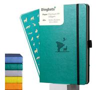 Dingbats* - Cuaderno mediano Earth Punteado A5, Esmeraldo Eduardo Avaroa - Tapa dura en cuero PU - Papel de 100g/m², a prueba de tinta - Páginas numeradas, índice y claves