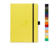 Dingbats - Earth Dotted Medium Notebook, Lime Yasuni, A5 - PU Leather Hardcover
