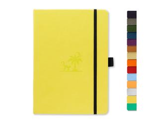 Dingbats - Earth Dotted Medium Notebook, Lime Yasuni, A5 - PU Leather Hardcover