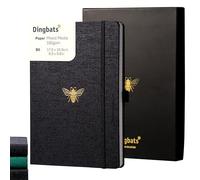 Dingbats* - Pro B5 Taccuino A Puntini Con Scatola Regalo - Grande Quaderno Con Copertina in Tessuto Nero, Rilegatura a Filo